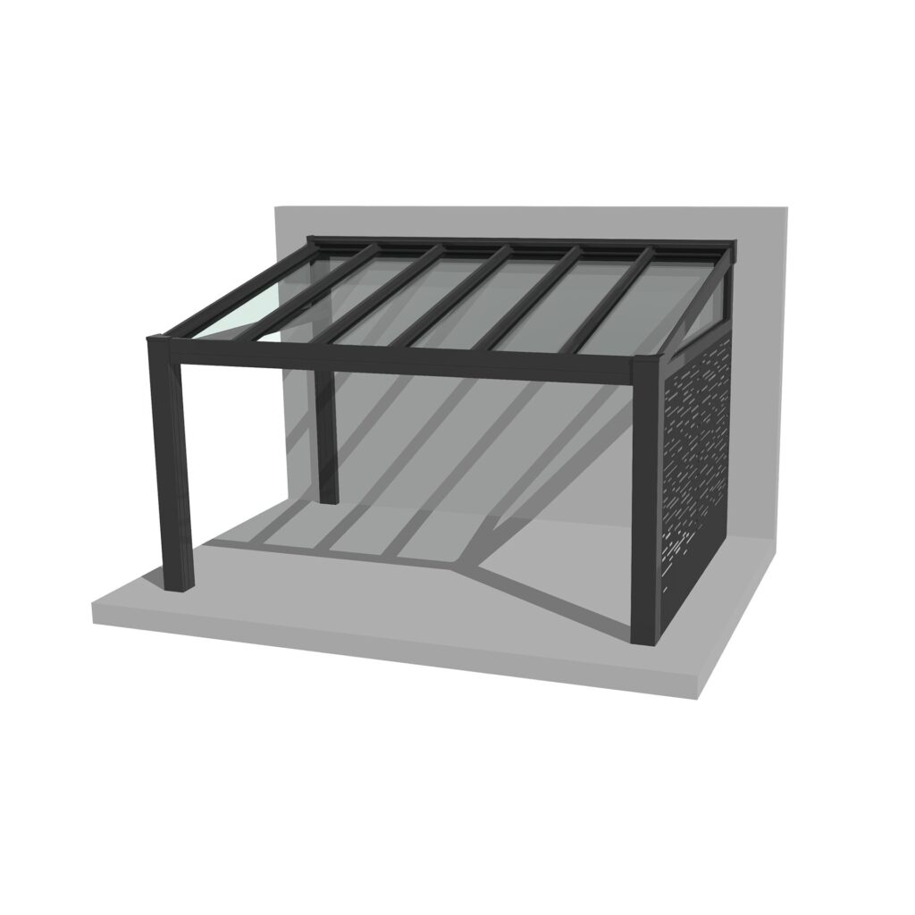 pevné stínění z hliníku