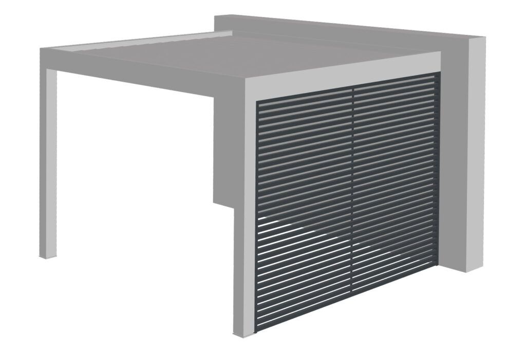 pevné stínění z hliníku