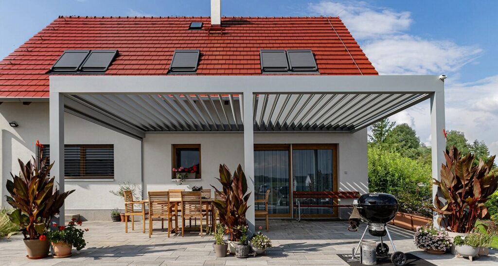 Městec Králové - bioklimatická pergola LAMARK